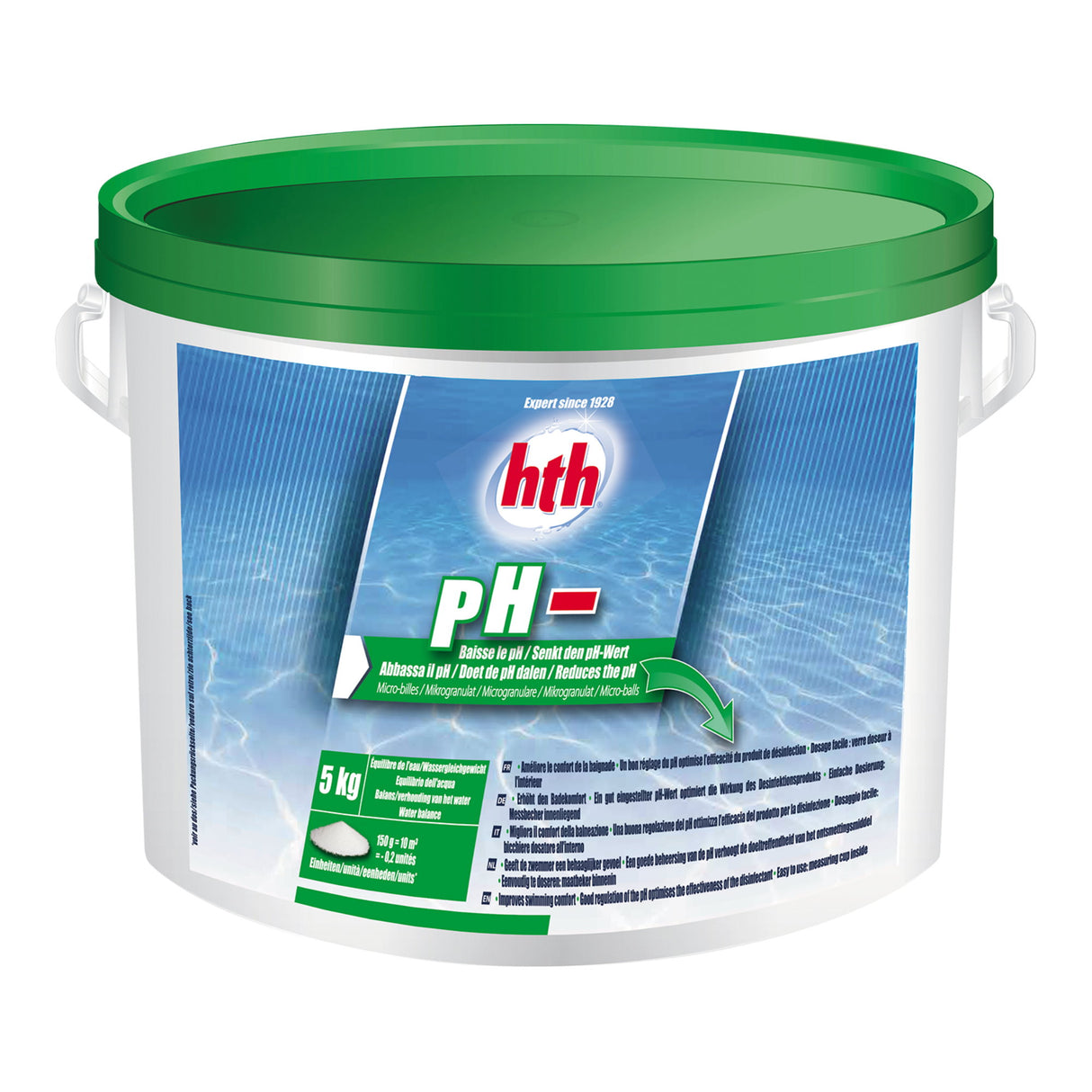 5 kg - hth® pH MOINS (microgranules)
