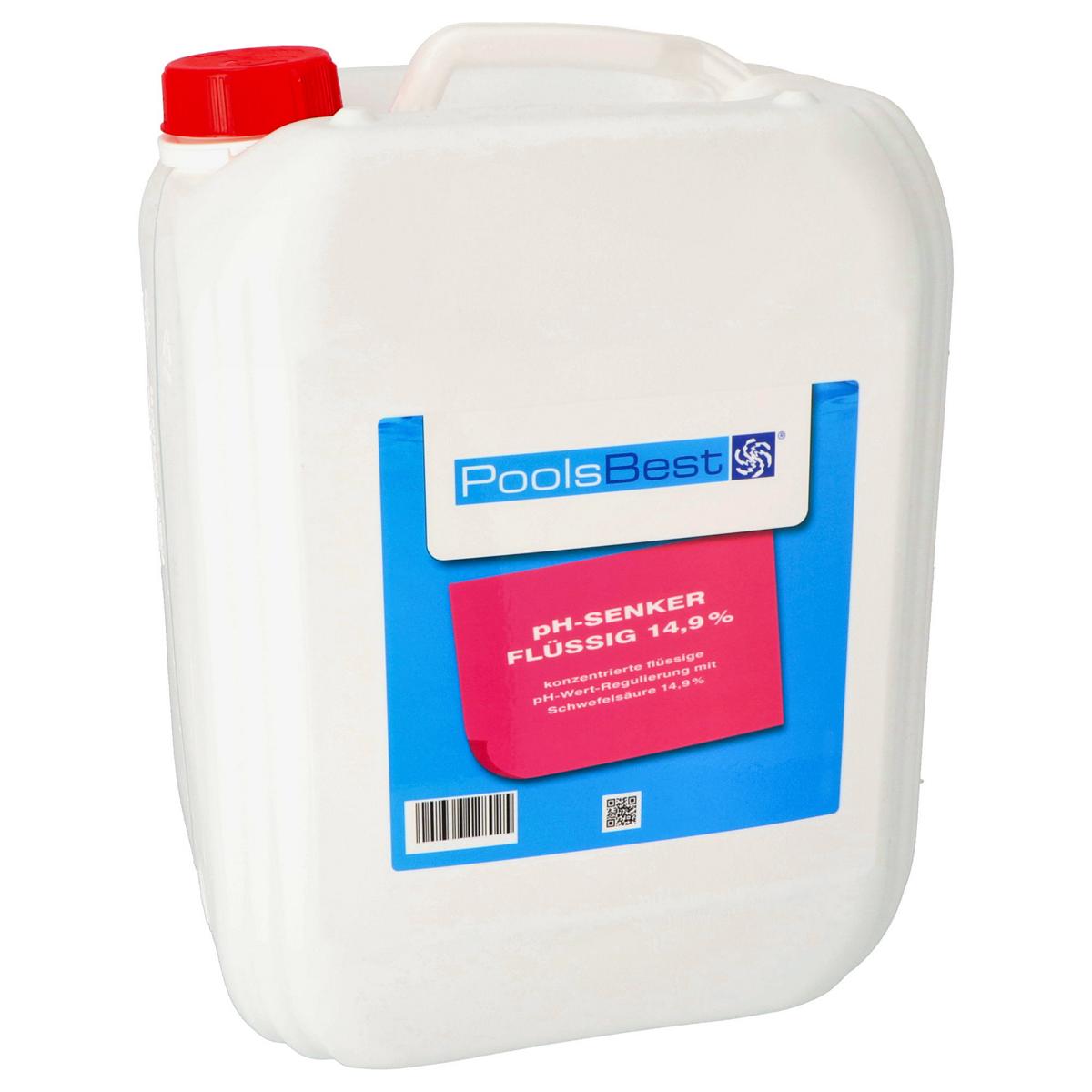 11 kg - PoolsBest® liquide réducteur de pH 14,9%