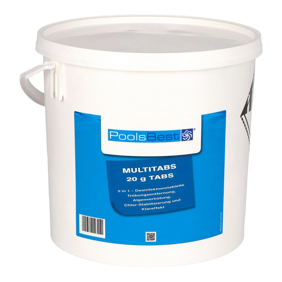 10 kg - PoolsBest® Mini - Multitabs 5 in 1, 20 g Tabletten