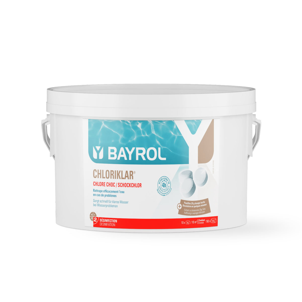 3 kg - BAYROL - Chloriklar 20g schnelll.