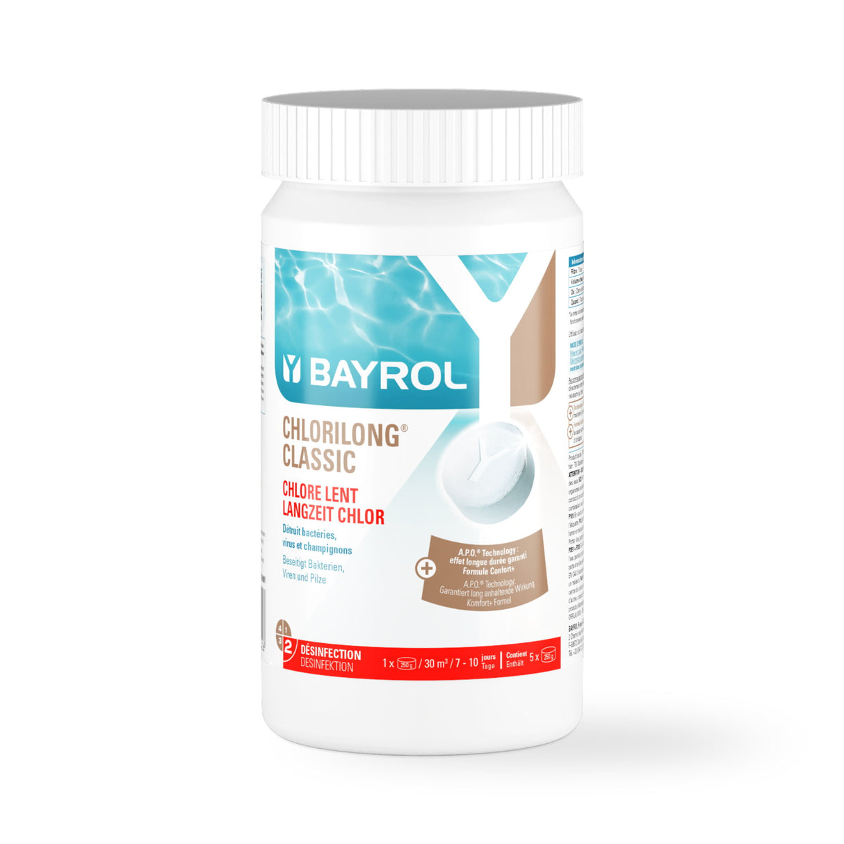 1 kg - BAYROL e-Chlorilong® CLASSIC Comprimés de 200 g