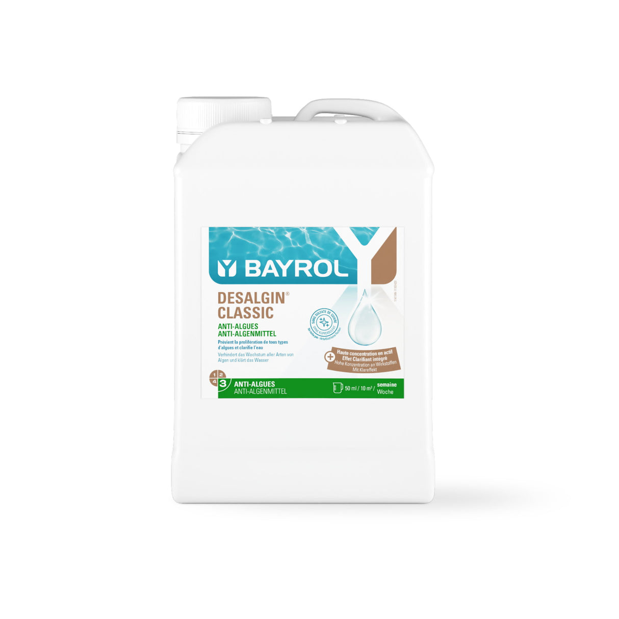 3 l - BAYROL - Desalgin® CLASSIC schaumarmes Algenmittel