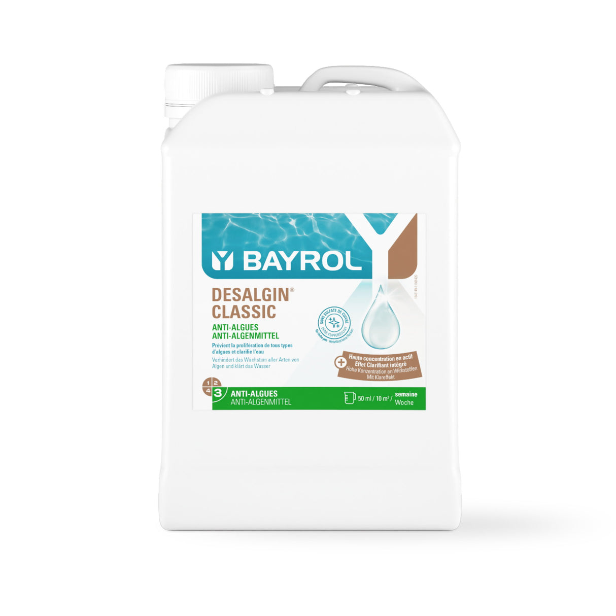 6 l - BAYROL - Desalgin® CLASSIC schaumarmes Algenmittel