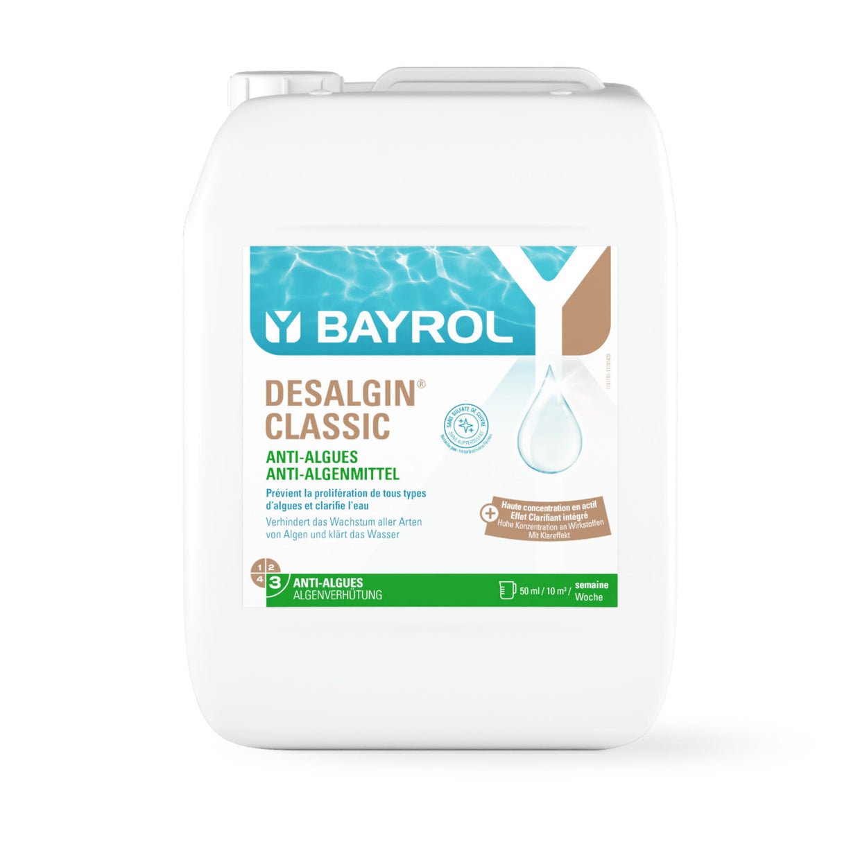 10 l - BAYROL - Desalgin® CLASSIC schaumarmes Algenmittel