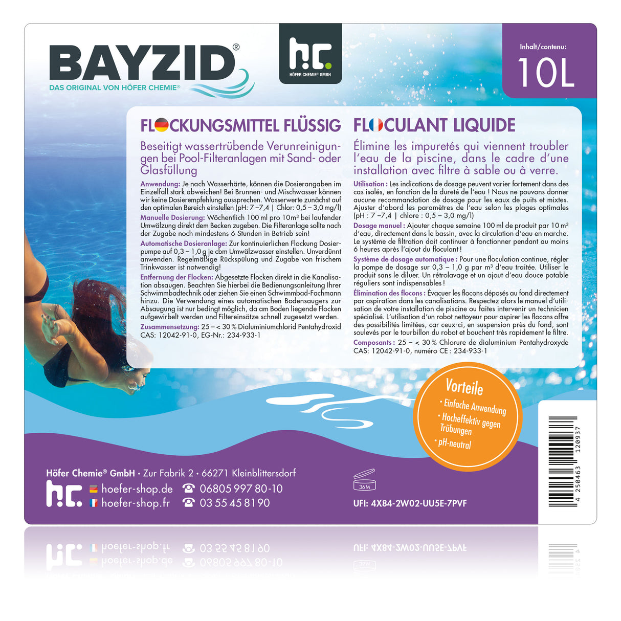 10 L BAYZID® Floculant liquide