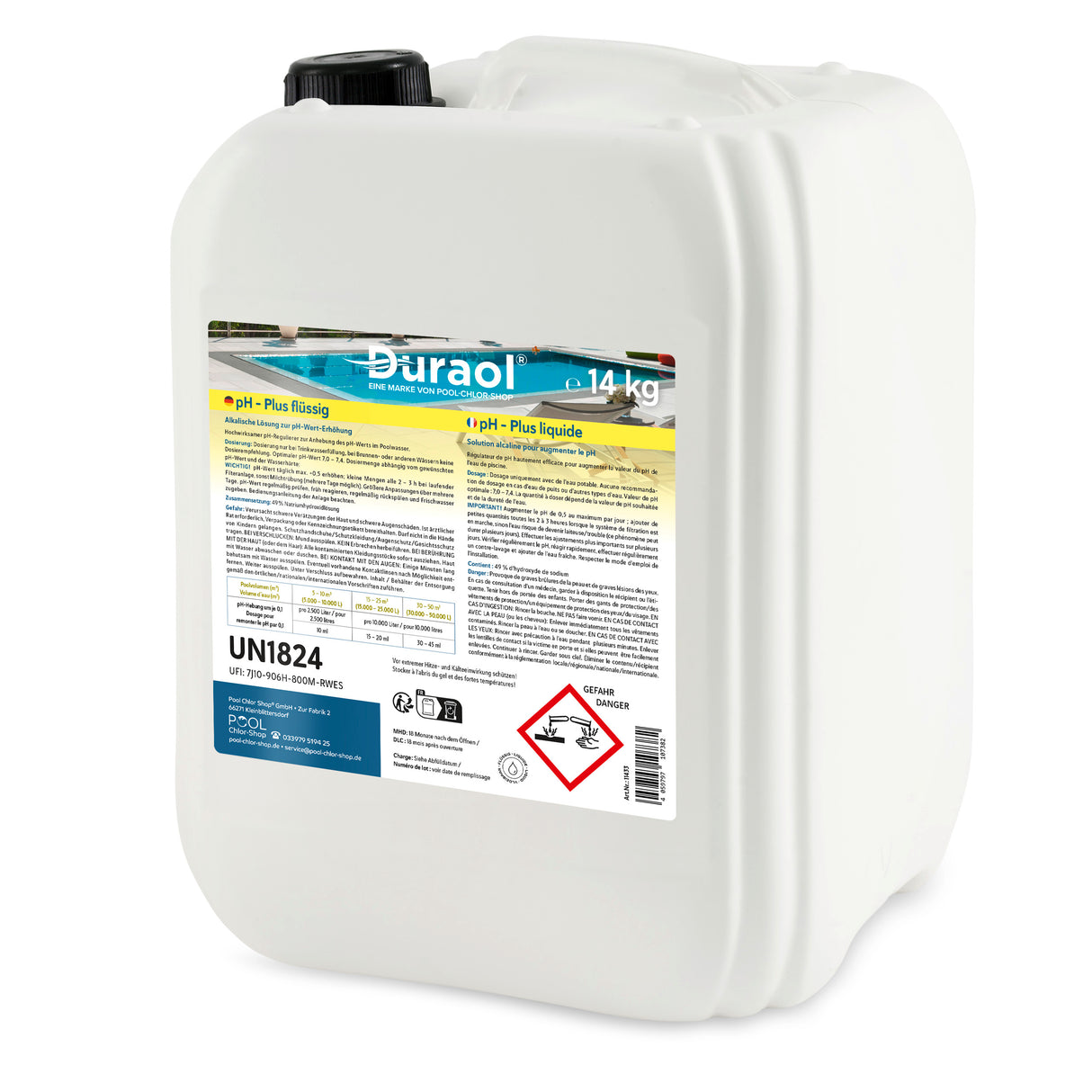 14 kg - Duraol® pH-Heber flüssig