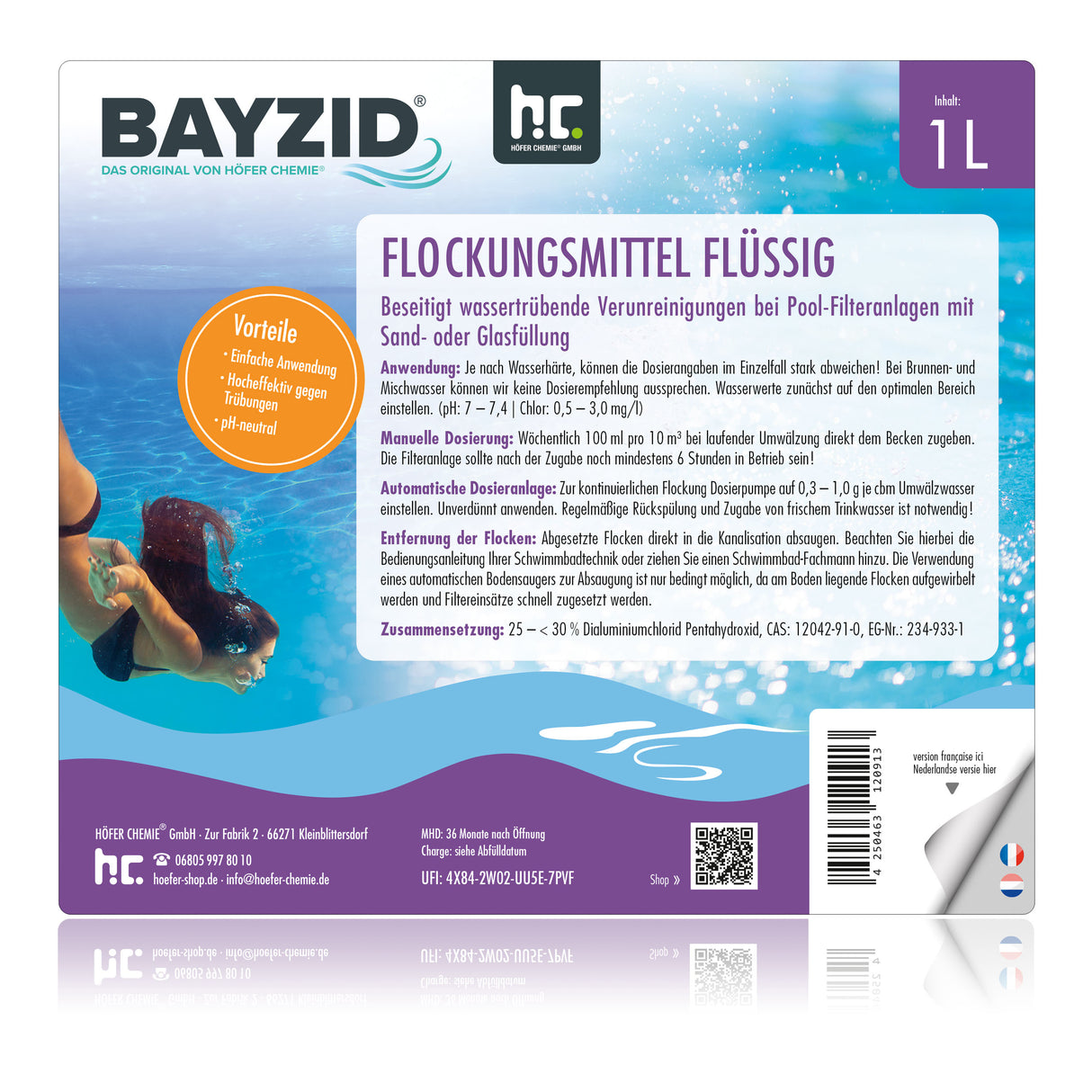 1 L BAYZID® Flockungsmittel flüssig