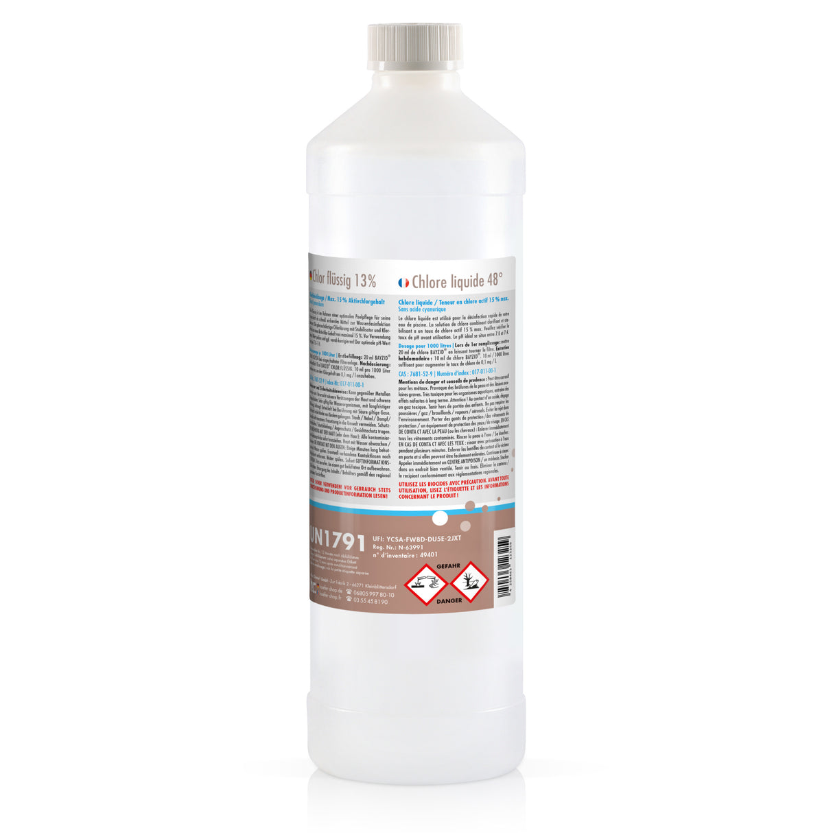 1 kg de BAYZID® Chlore 13% liquide