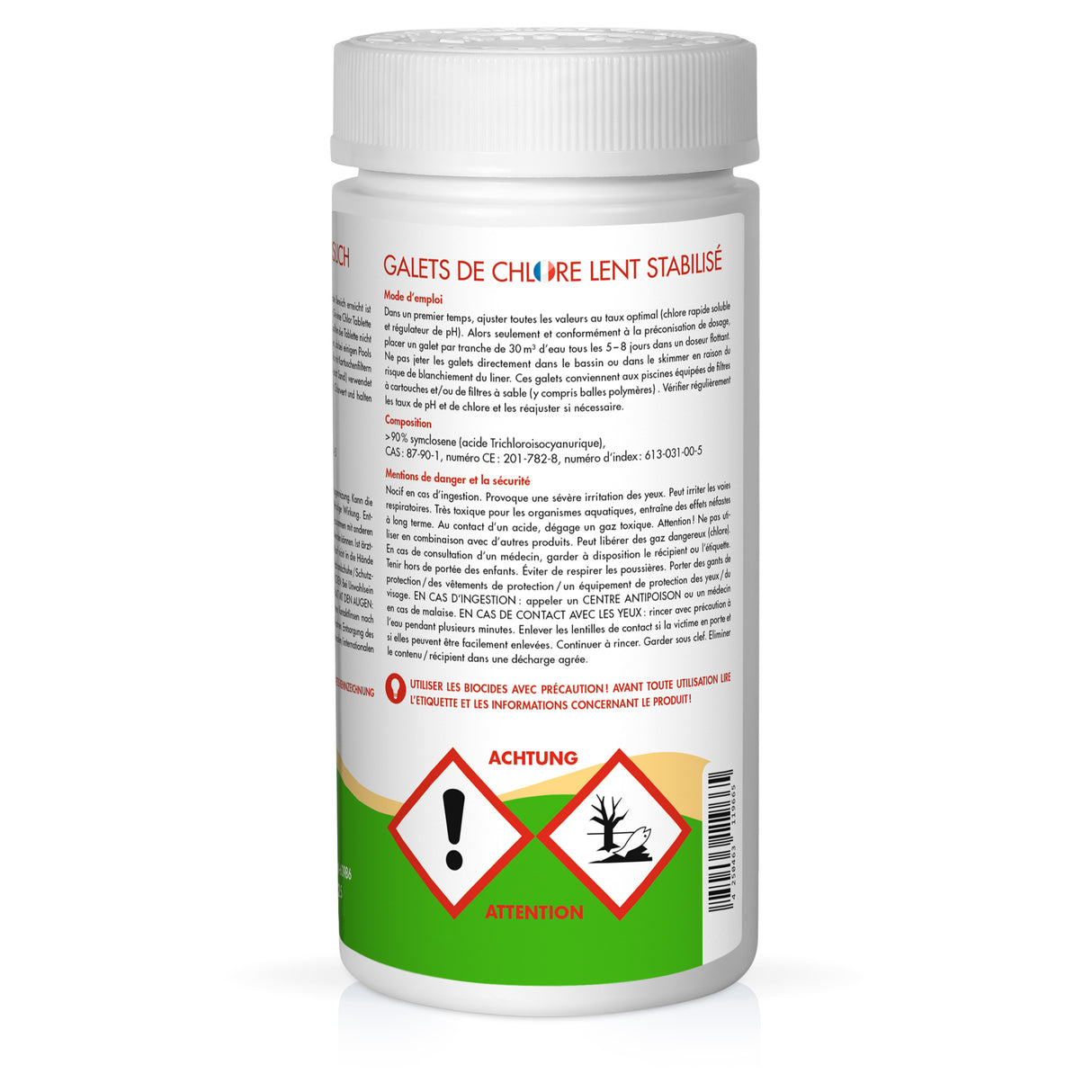 1 kg BAYZID® Chlortabs 200g à dissolution lente