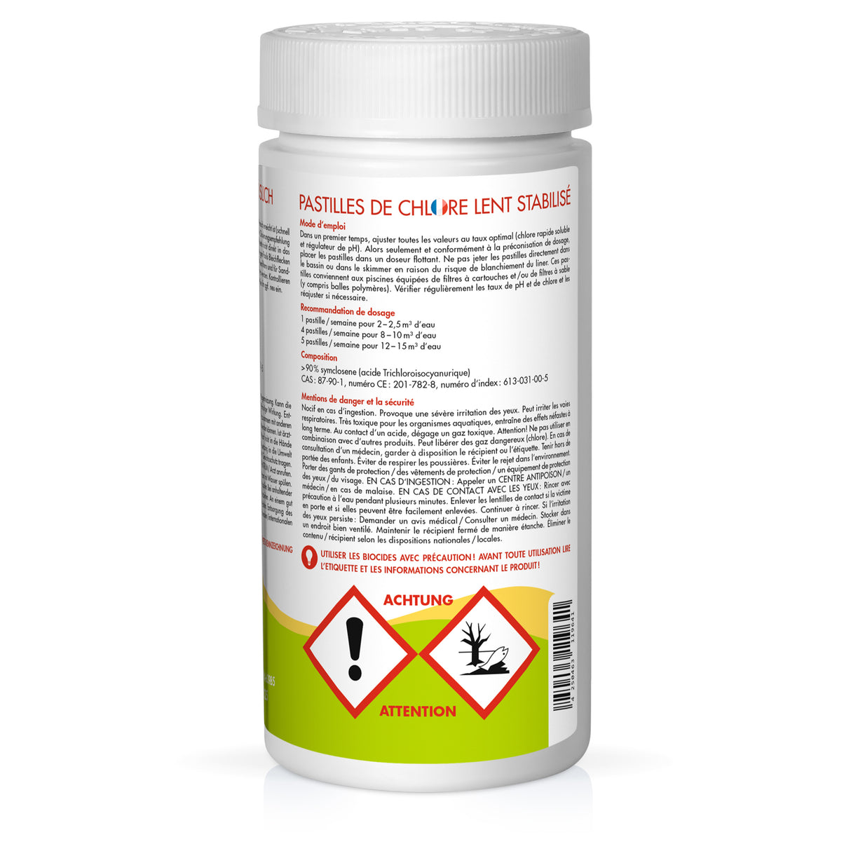 1 kg de tablettes de chlore BAYZID® 20g à dissolution lente