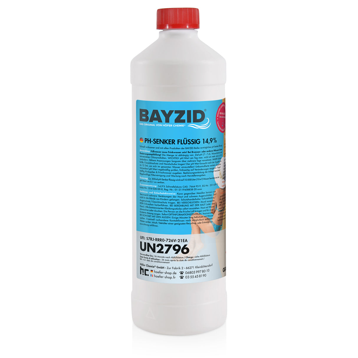1 kg BAYZID® pH Moins liquide