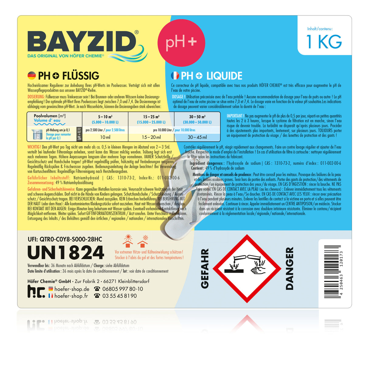 1 kg BAYZID® pH Plus liquide