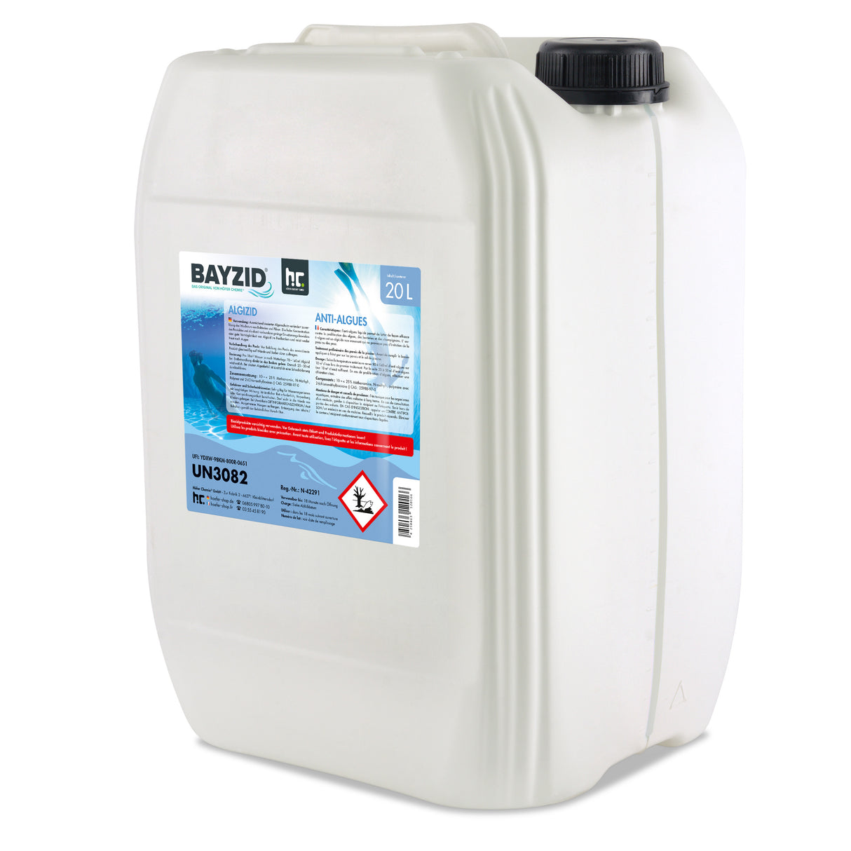 20 L BAYZID® Algicide Prévention des algues