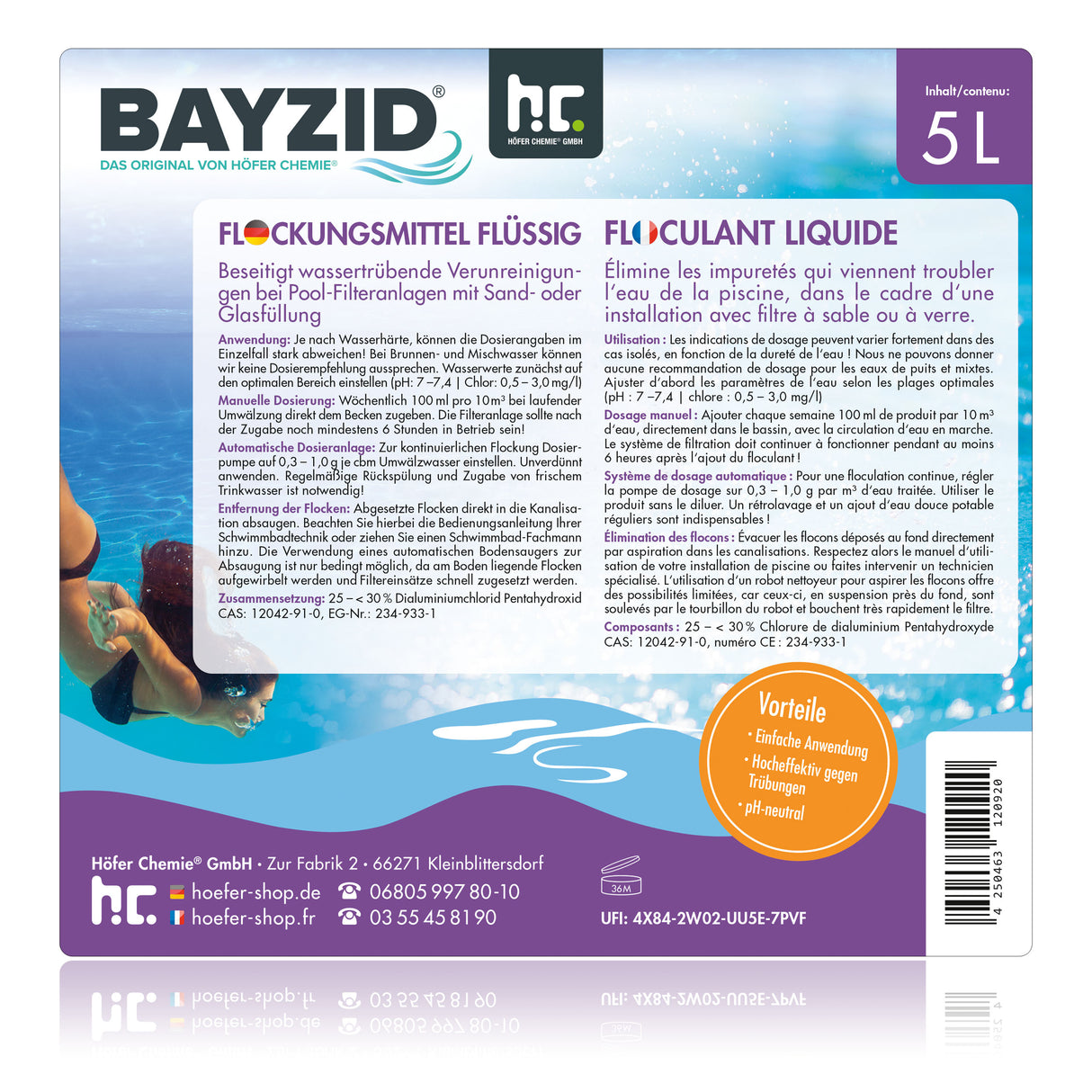 5 L BAYZID® Floculant liquide