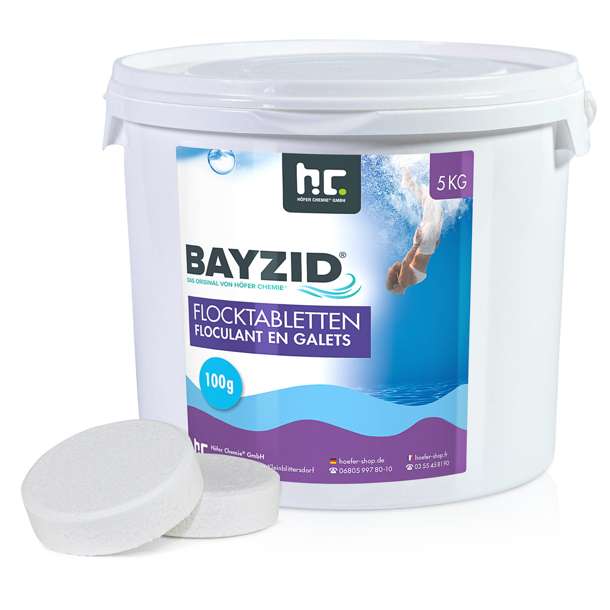 5 kg BAYZID® Floculant en galets
