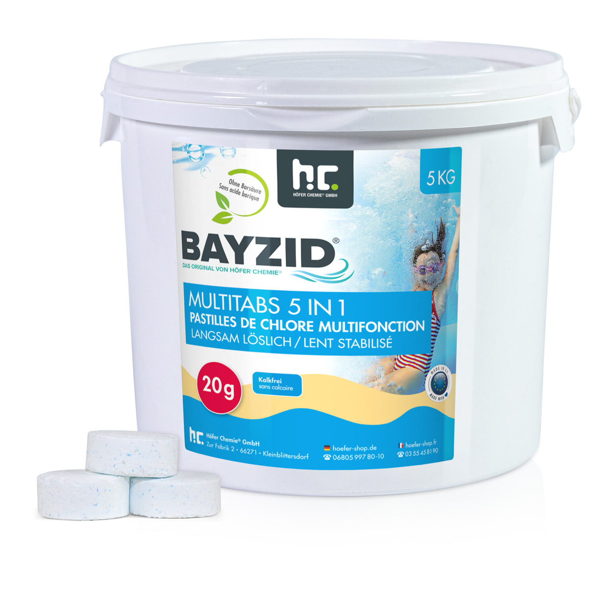 5 kg de BAYZID® Multitabs 5in1 20g