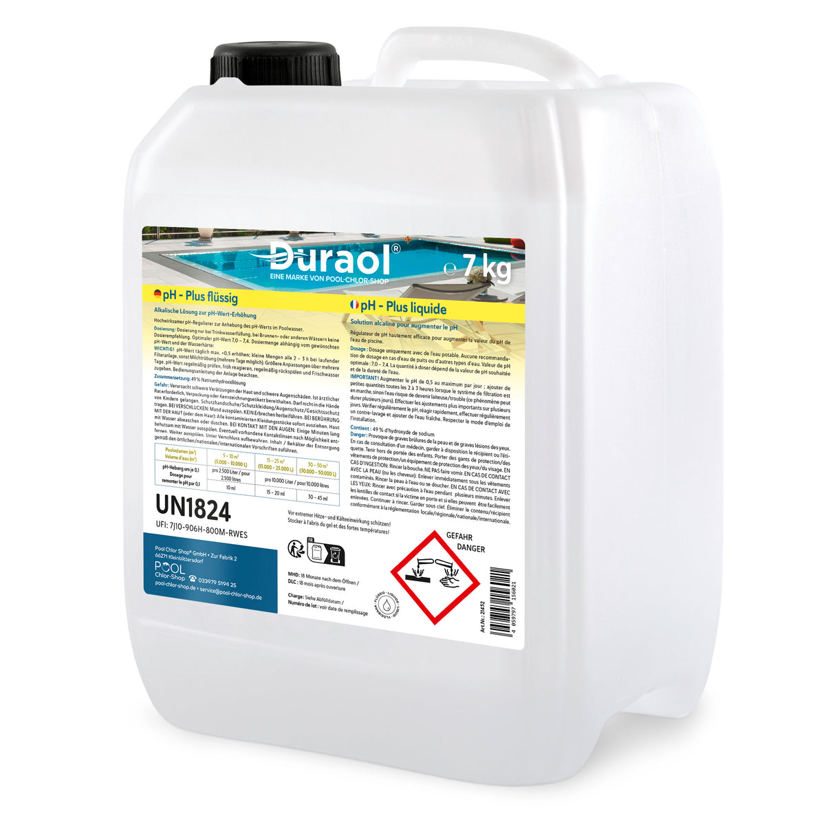 7 kg - Duraol® pH-Heber flüssig