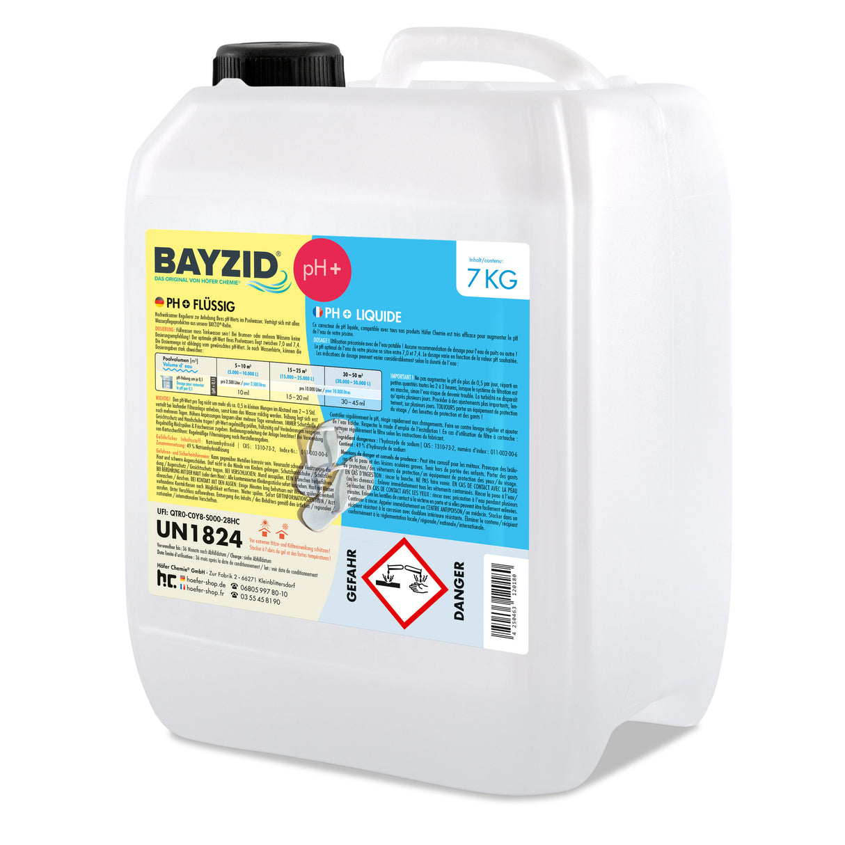 7 kg BAYZID® pH Plus liquide