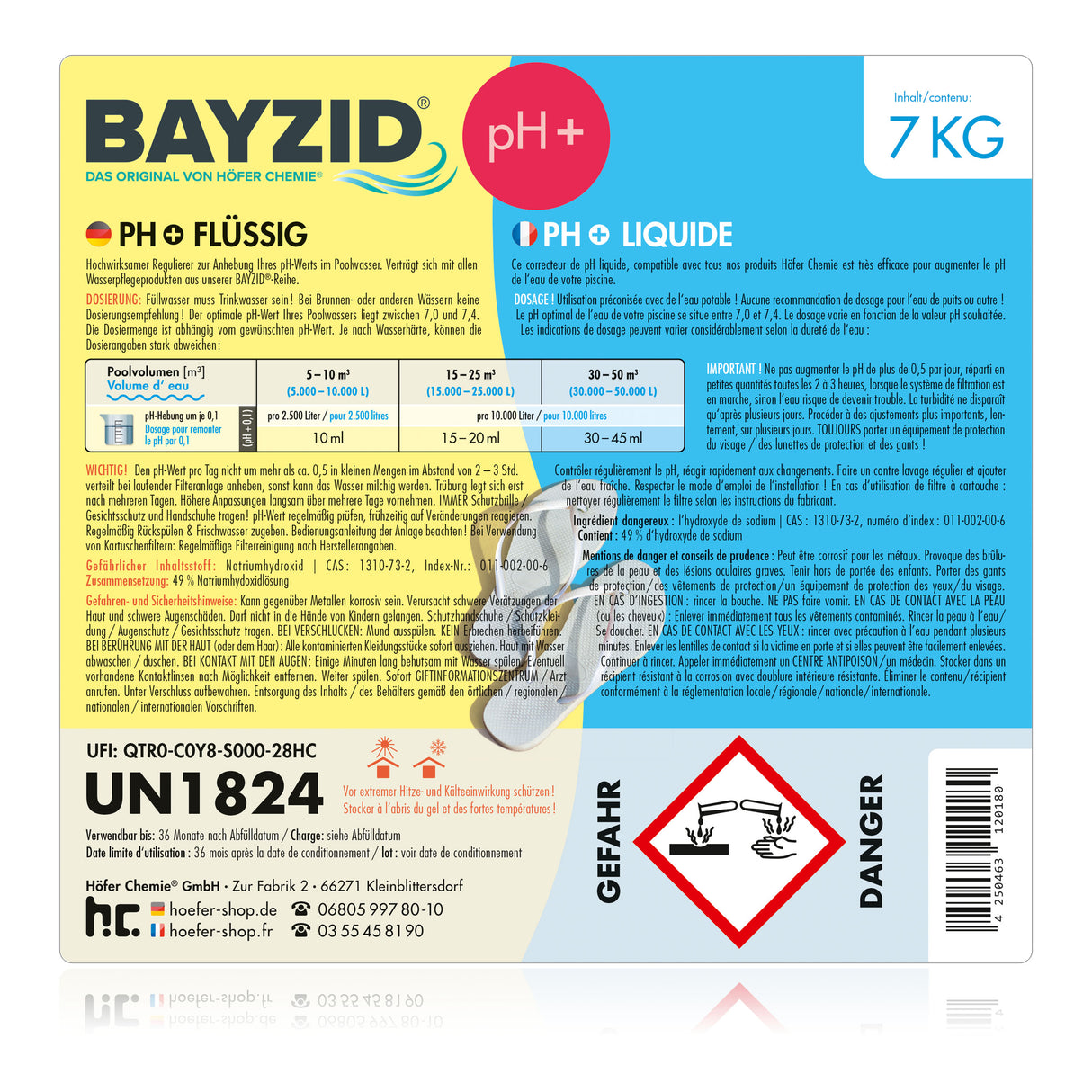 7 kg BAYZID® pH Plus liquide