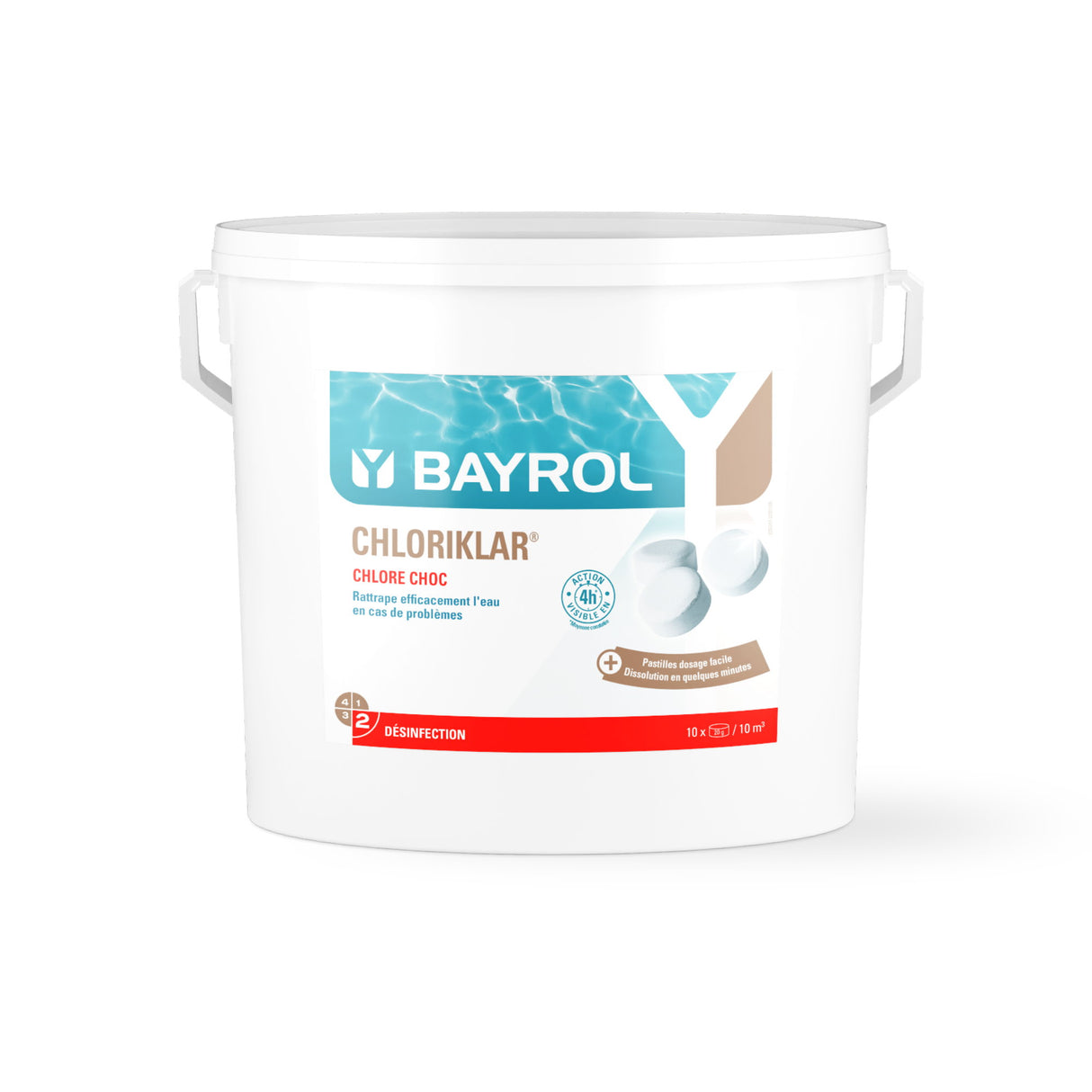 10 kg - BAYROL - Chloriklar 20g rapide.