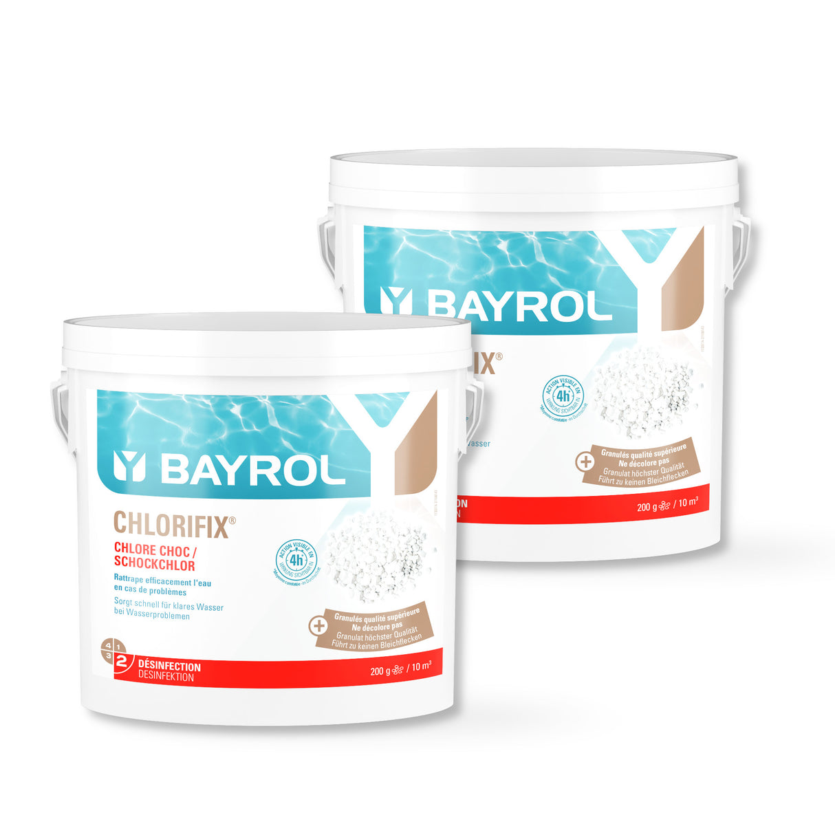 10 kg (2 x 5 kg) BAYROL - Chlorifix schnelll.