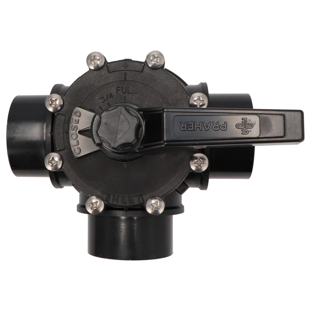 Vanne rotative 3 voies Ø 50mm manchon adhésif