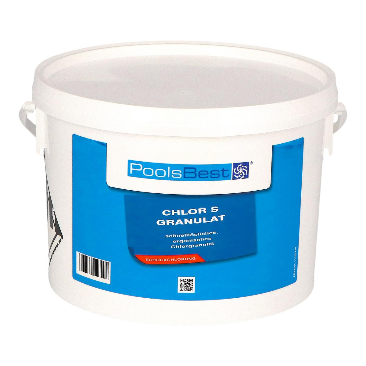 3 kg - Granulés de chlore PoolsBest® S, rapidement solubles 56% de chlore actif