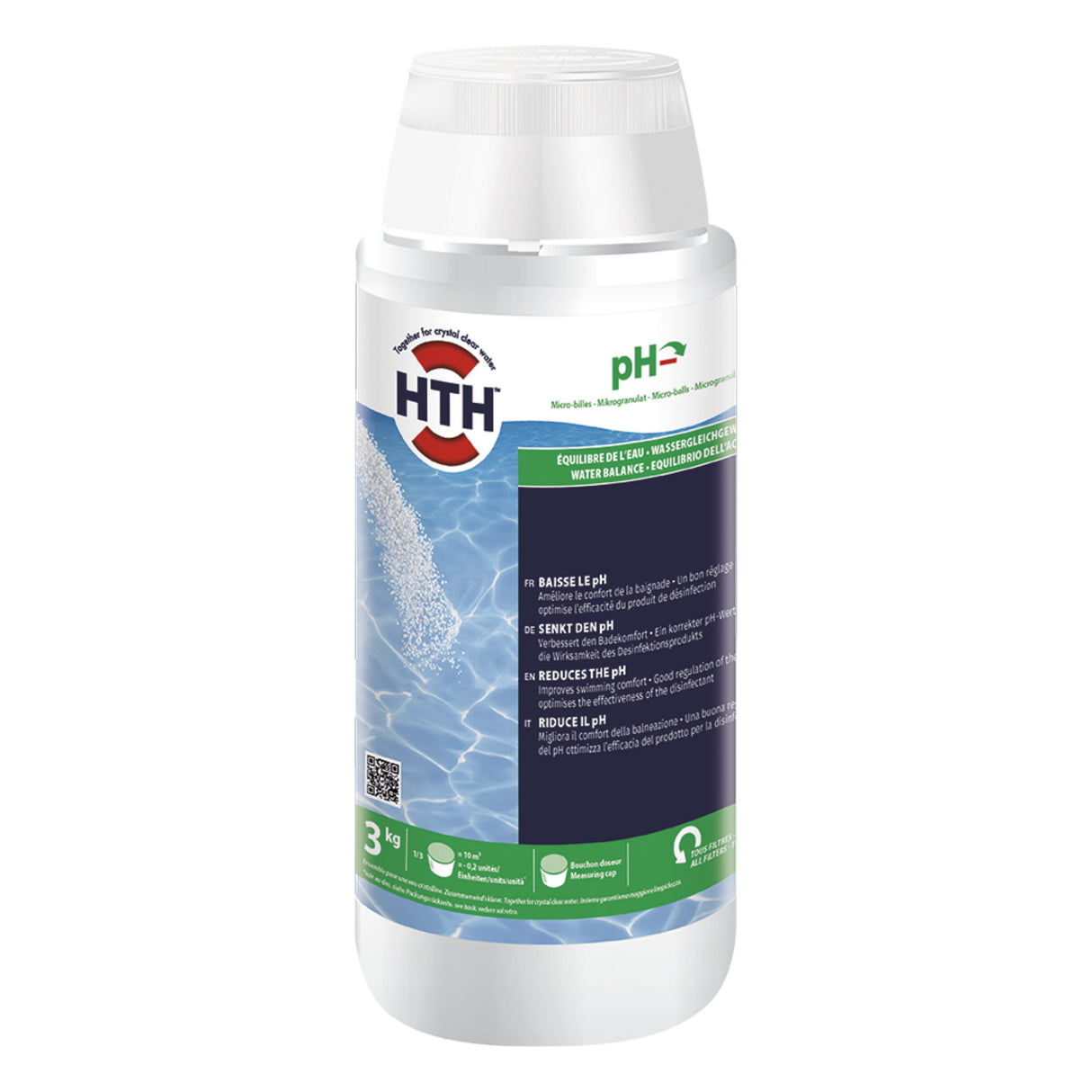 3 kg - hth® pH MINUS (microgranules)