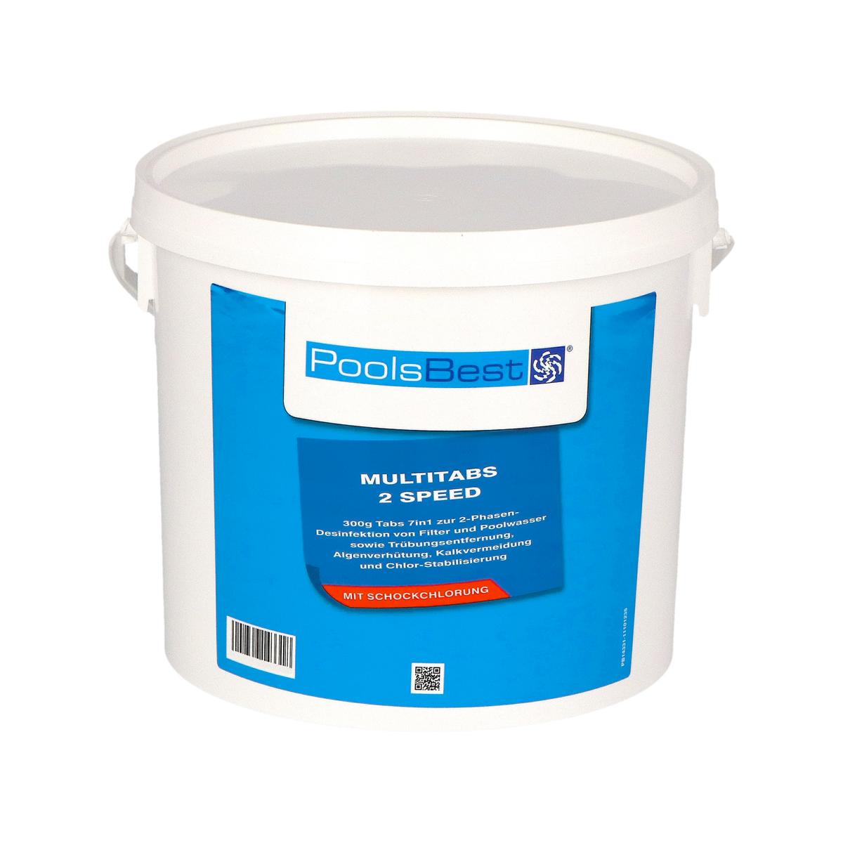 9,6 kg (2 x 4,8 kg) - PoolsBest® Multitabs 2 Speed 7 in 1