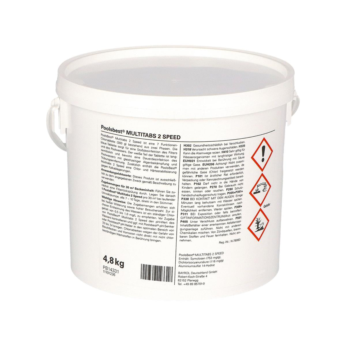 4,8 kg - PoolsBest® Multitabs 2 vitesses 7 en 1