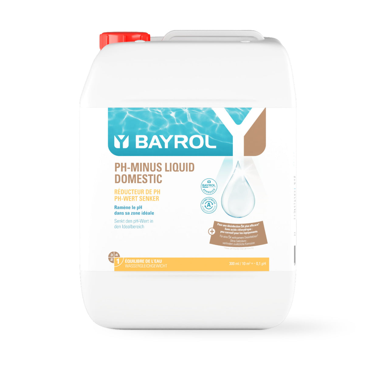 10 l - BAYROL pH-Minus Liquide Domestique 14,9%