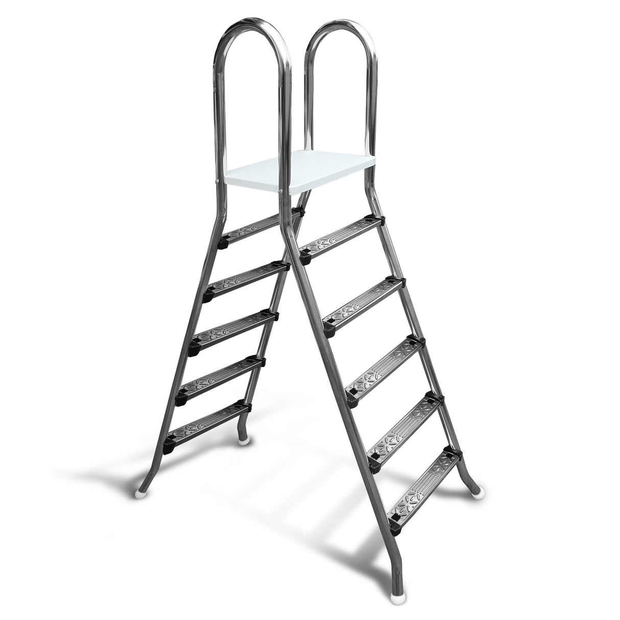 Hochbeckenleiter Edelstahl CLASSIC 150/150 - 2 x 5 Stufen - B-Ware