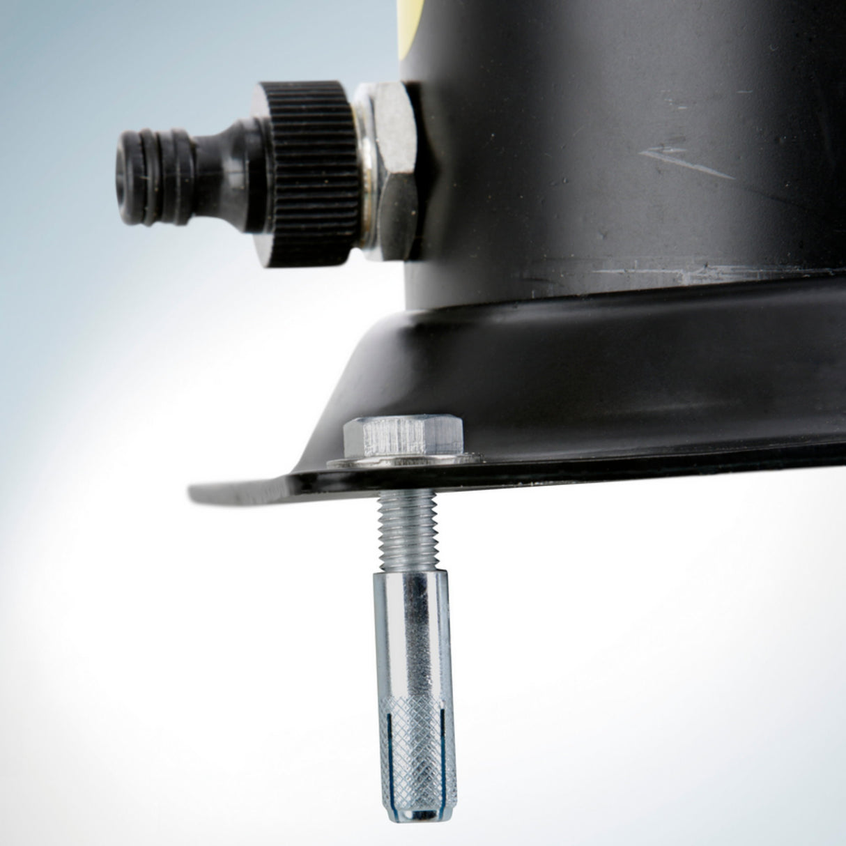 Gebogene PVC Solardusche 25 l - Höhe 220 cm