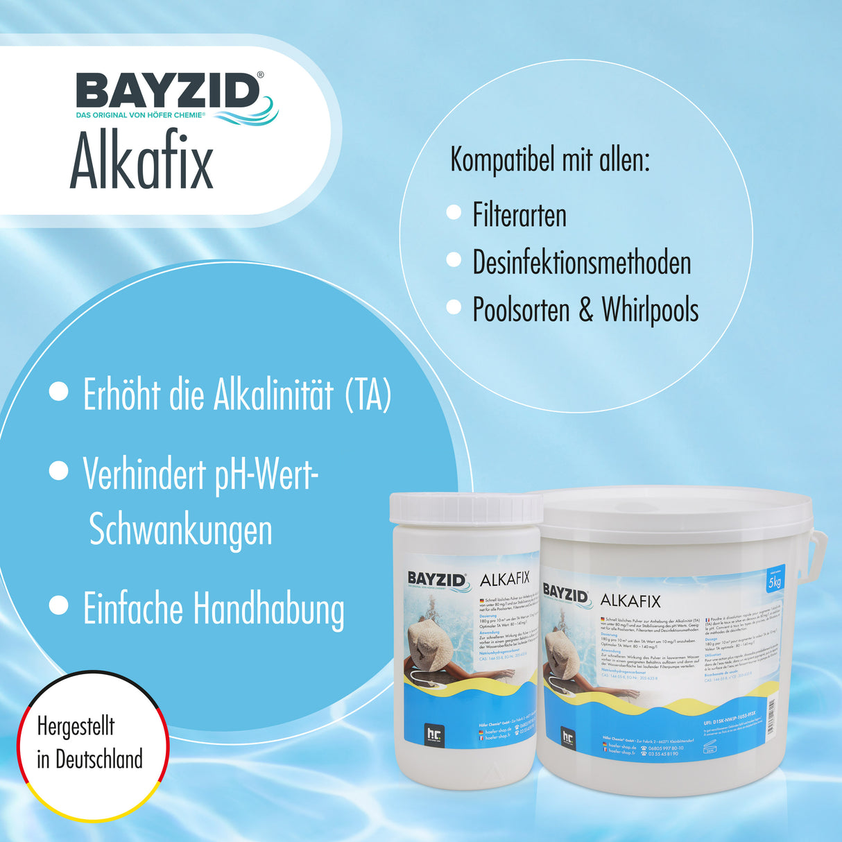 5 kg BAYZID® Alkafix Stabilisation du pH