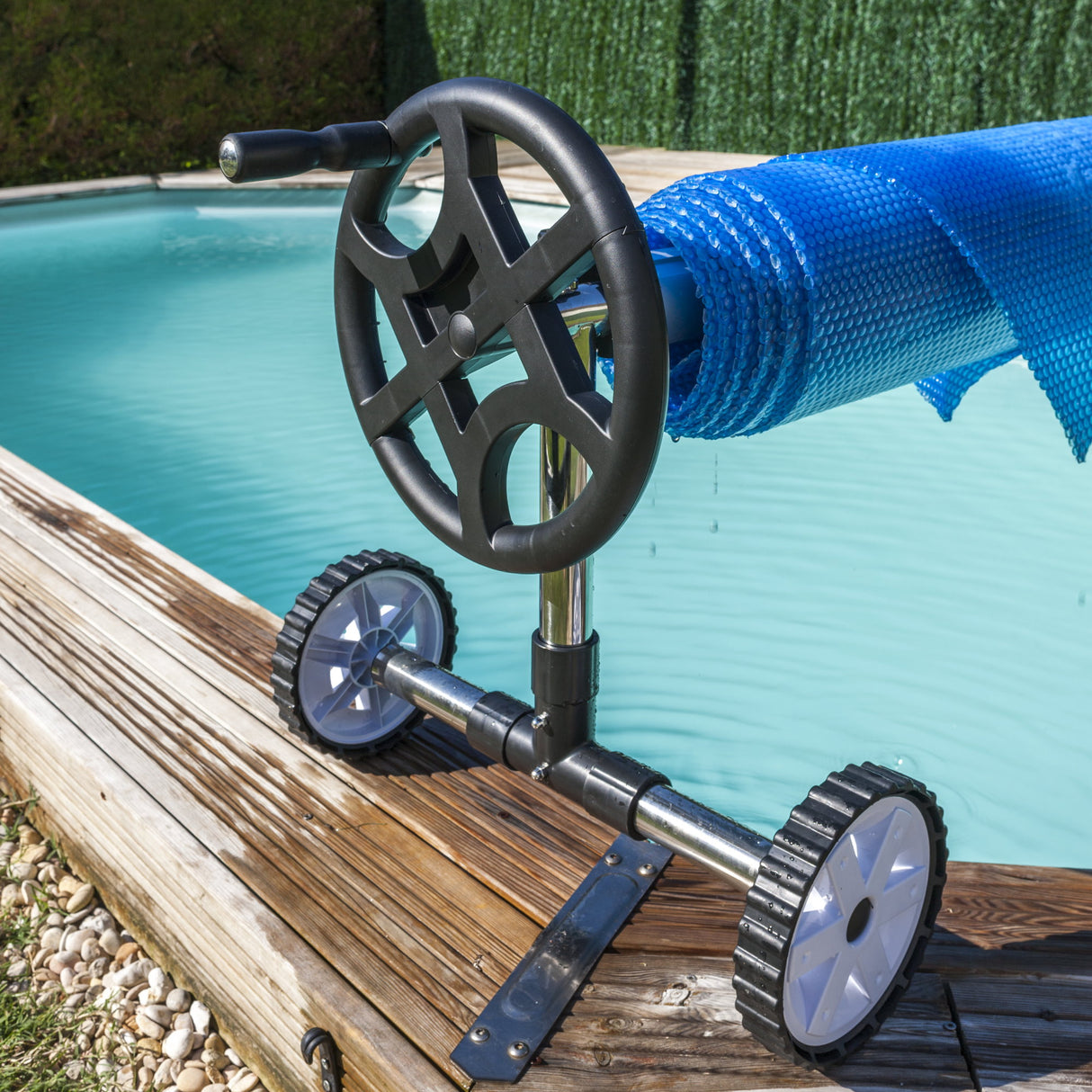 Enrouleur GRE pour piscines encastrables jusqu'à 5,50 m