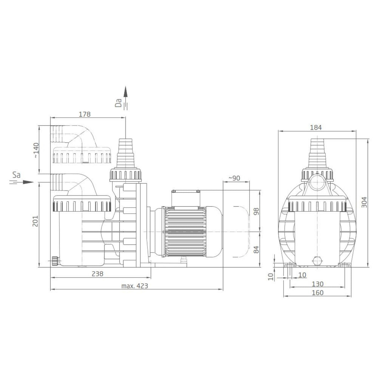 Speck Badu Picco II 5 - pompe de filtration 5m³/h pour piscine 30m³