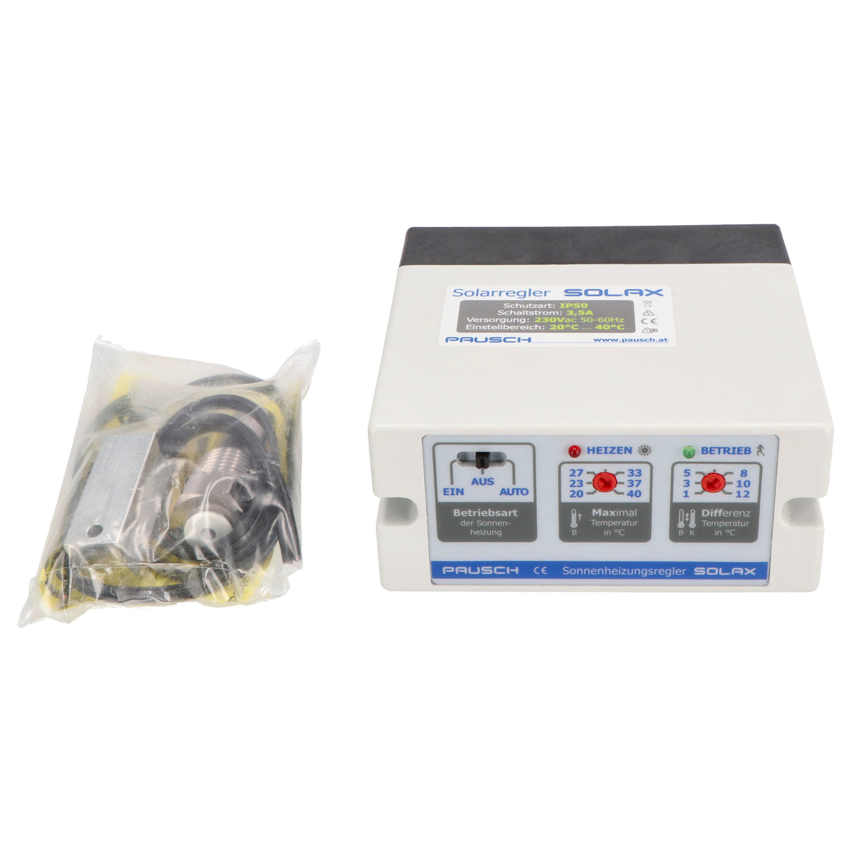 Solax - Differenztemperaturregler mit einstellbarer °C