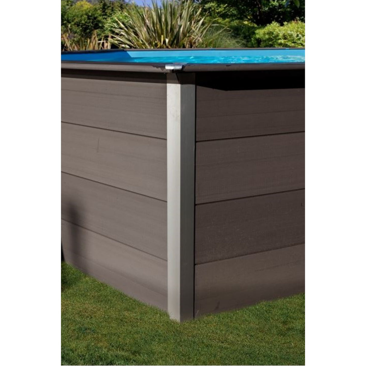 Ensemble piscine composite rectangulaire GRE 466 x 326 x 124 cm