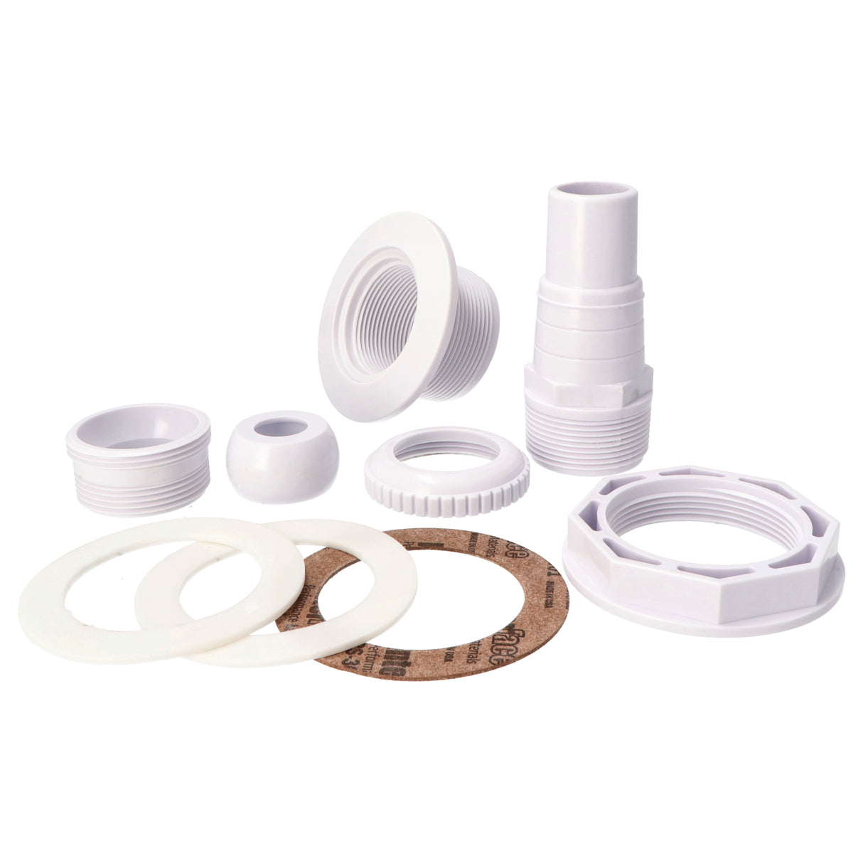 Buse d'entrée 38 mm avec contre-écrou et buse de tuyau