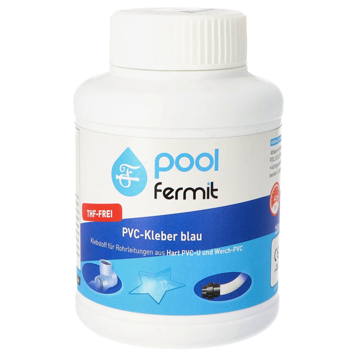 Colle PVC Fermit avec pinceau - 250ml