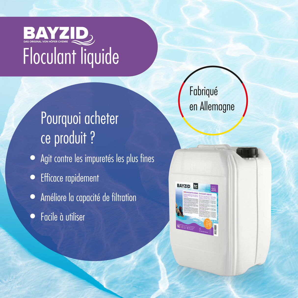 5 L BAYZID® Floculant liquide