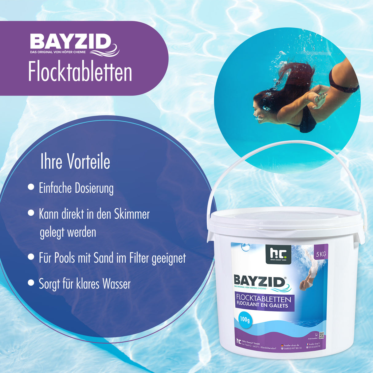 5 kg BAYZID® Flocktabletten