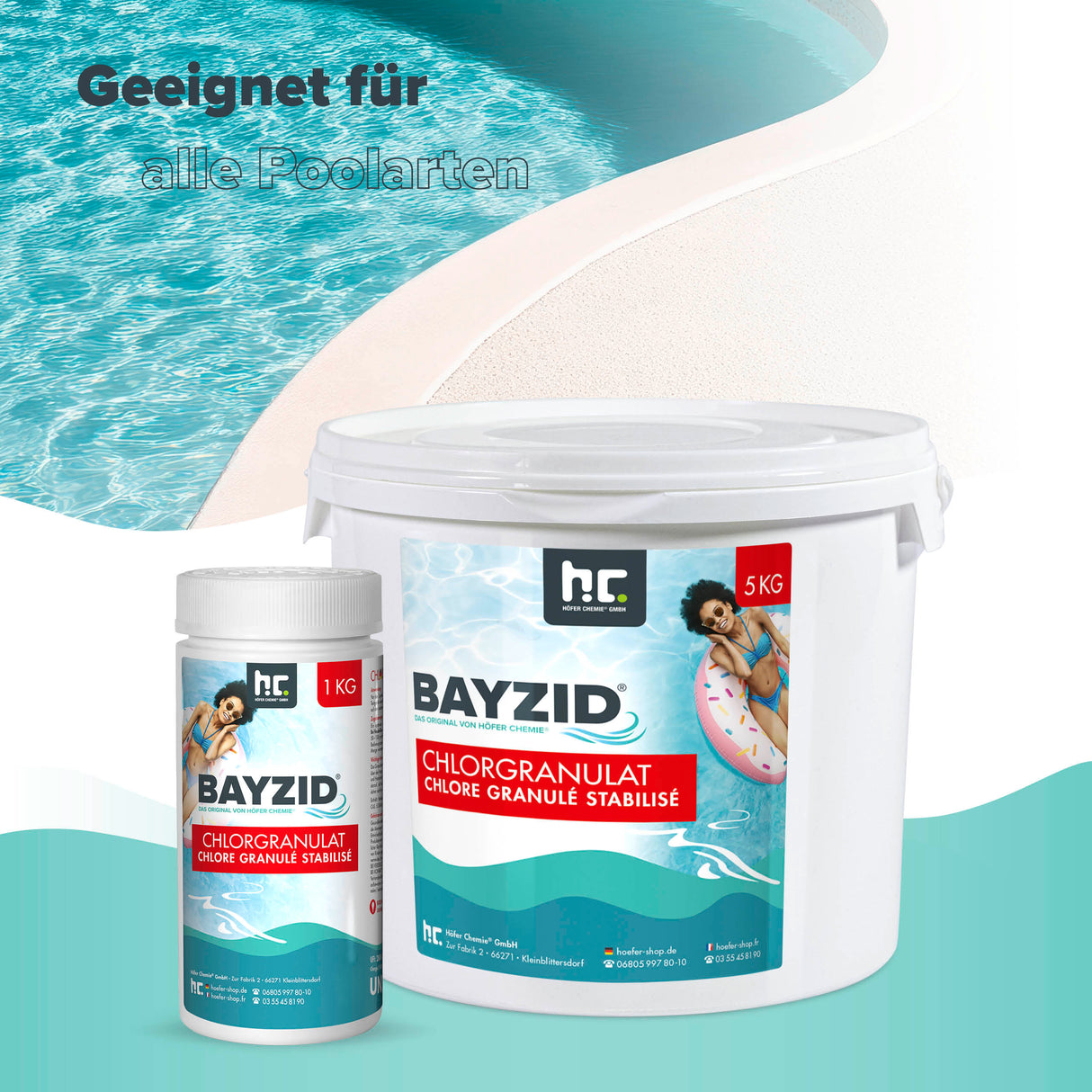 1 kg BAYZID® Chlore en granulés