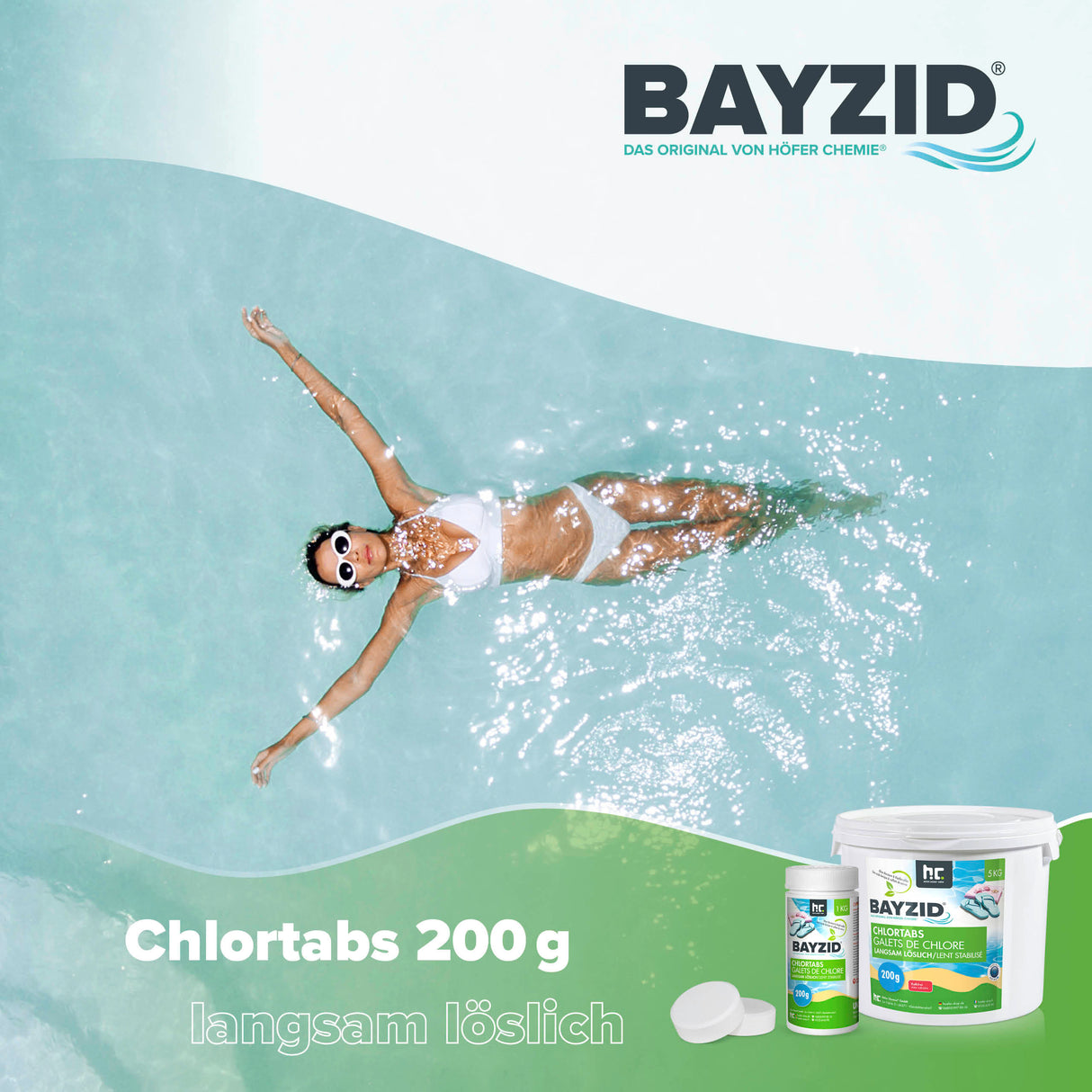 5 kg BAYZID® Chlortabs 200g à dissolution lente