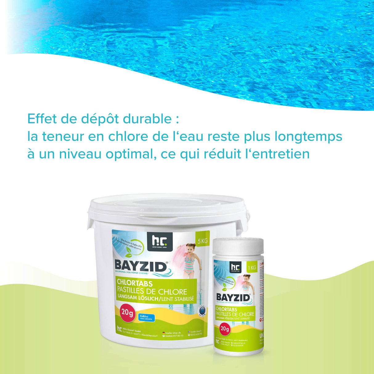 5 kg BAYZID® Chlortabs 20g à dissolution lente