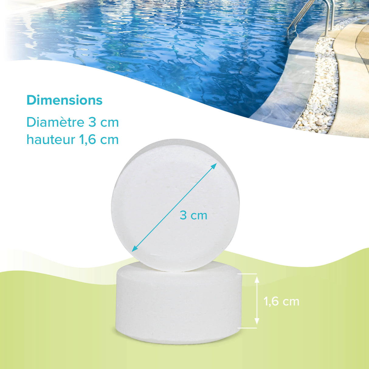 1 kg de tablettes de chlore BAYZID® 20g à dissolution lente