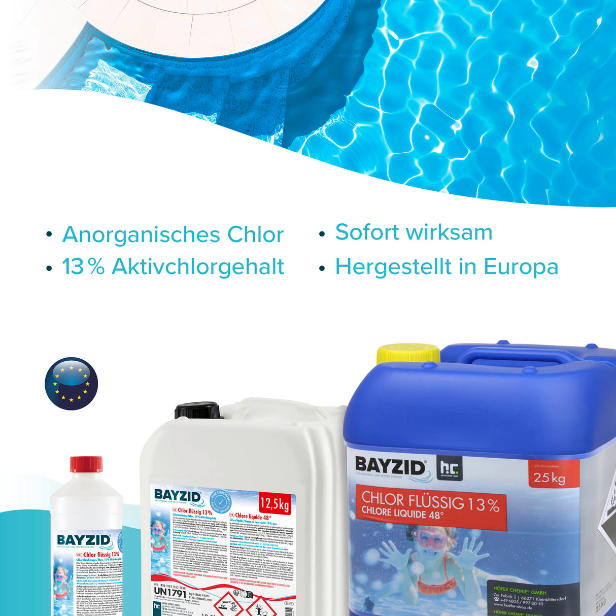 25 kg BAYZID® Chlor 13% flüssig
