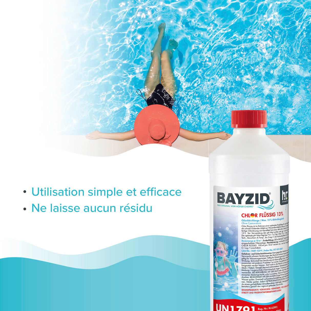 1 kg de BAYZID® Chlore 13% liquide