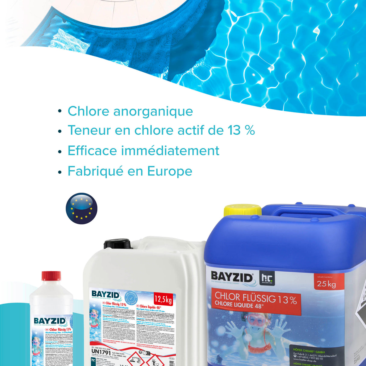 25 kg BAYZID® Chlor 13% flüssig