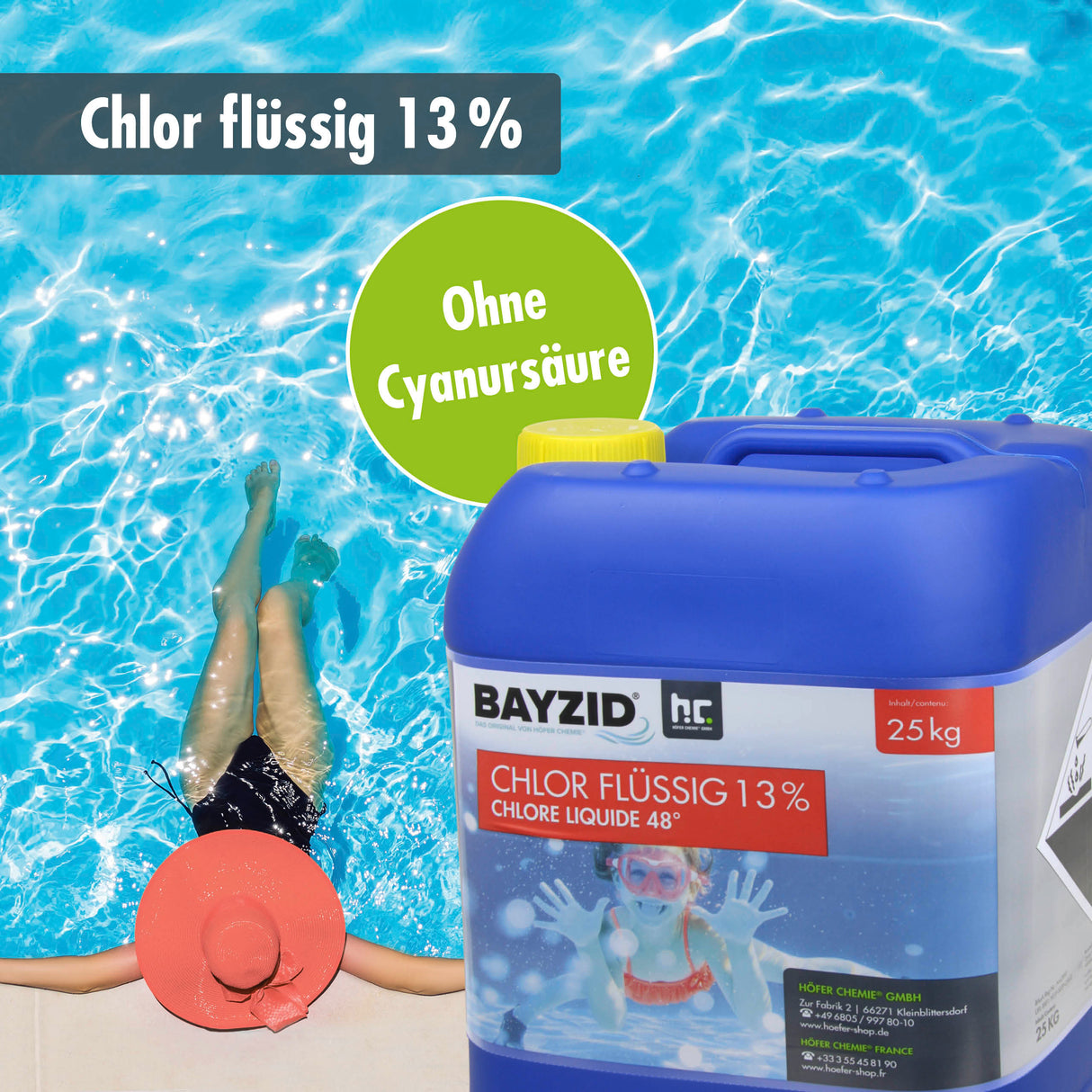 25 kg BAYZID® Chlor 13% flüssig